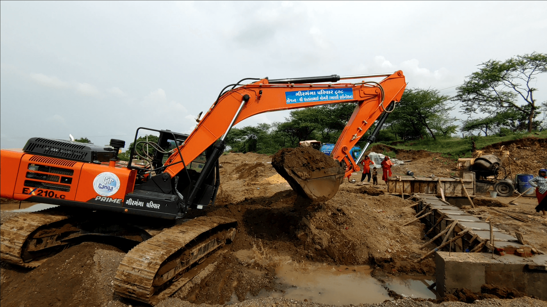 JCB Excavation for Water Recharge Structure