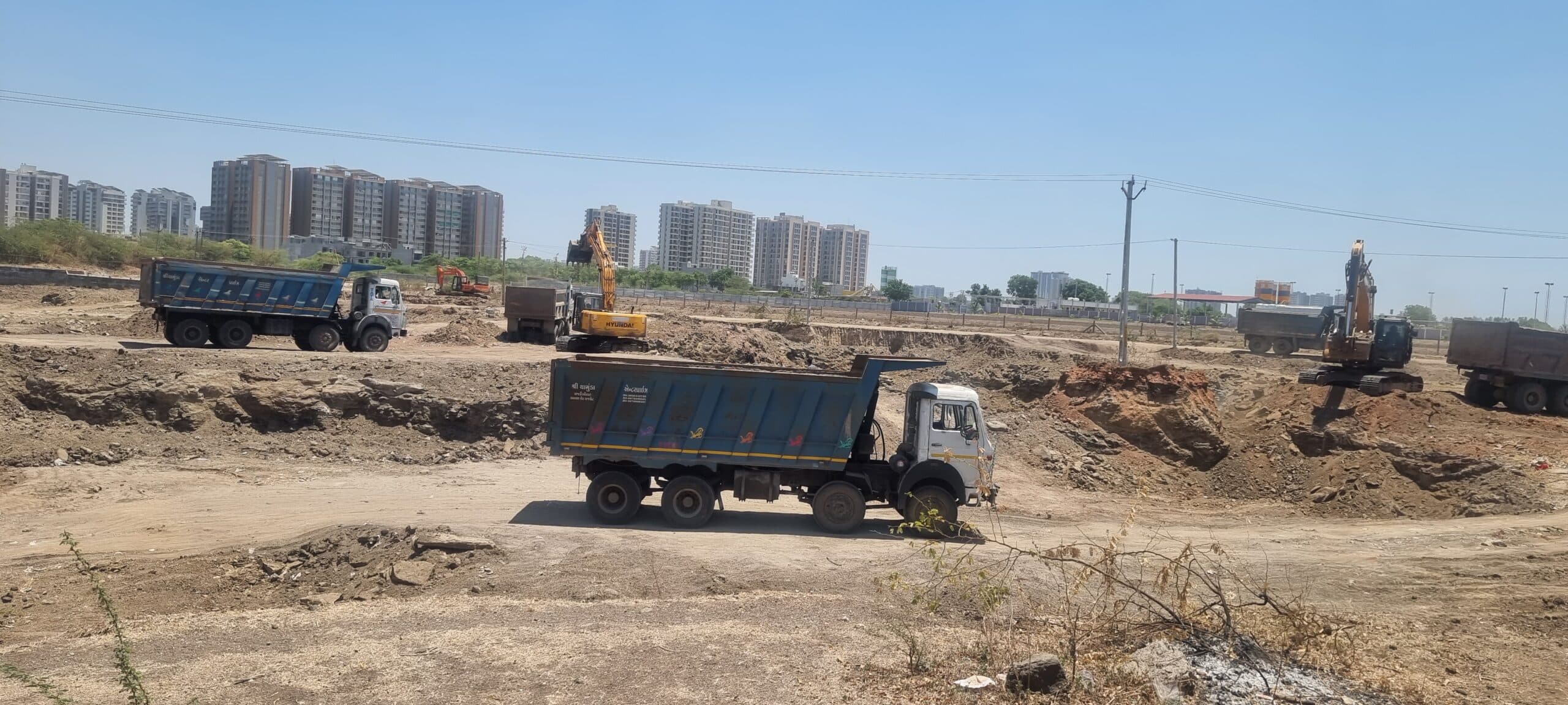 Large Construction Excavation Site